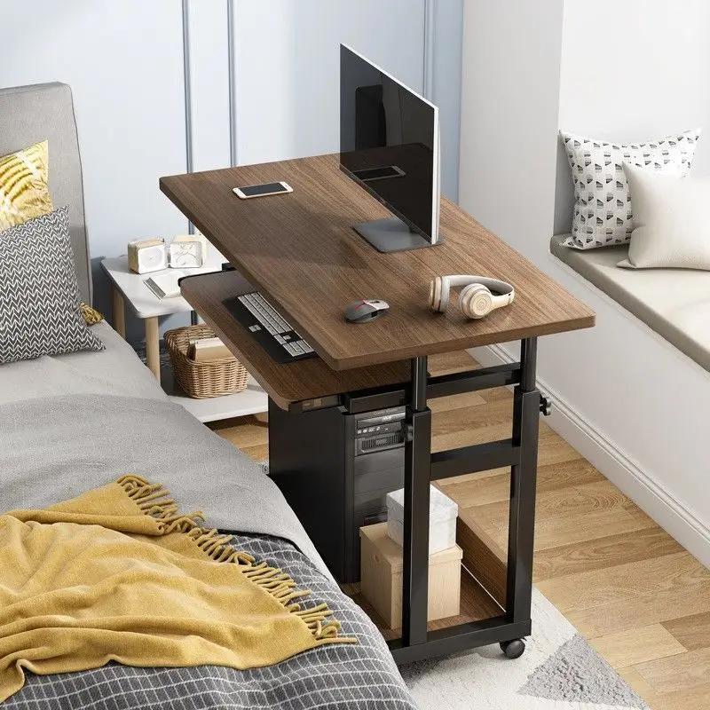 Bedside Table Movable Simple Small Table Bedroom Home Student Desk Simple Lifting Dormitory Lazy Computer Table